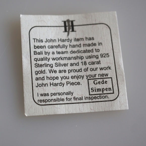 John Hardy Sapphire & Diamond Earrings - Picture 4 of 6